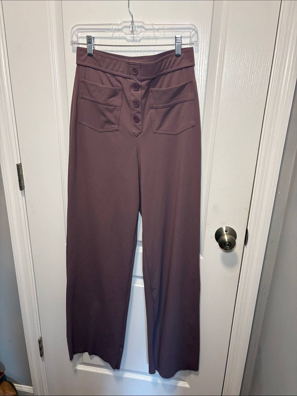 HALARA Wide Leg Pants in Mauve